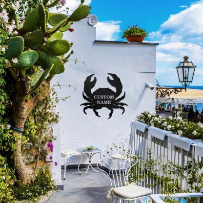 Personalized Beach Metal Sign, Custom Flamingo Metal Name Sign-MetalsignX