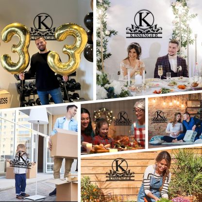 Personalized Metal Name Signs, Home Decor Sign, Metal Wall Art, Personalized Wedding/Housewarming Gift ms009-MetalsignX