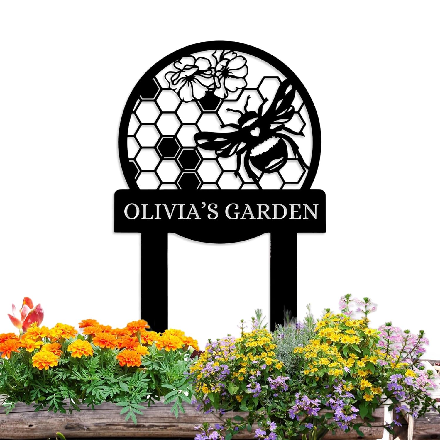 Custom Gardening Gift , Personalized Metal Sign for Garden Lovers-MetalsignX
