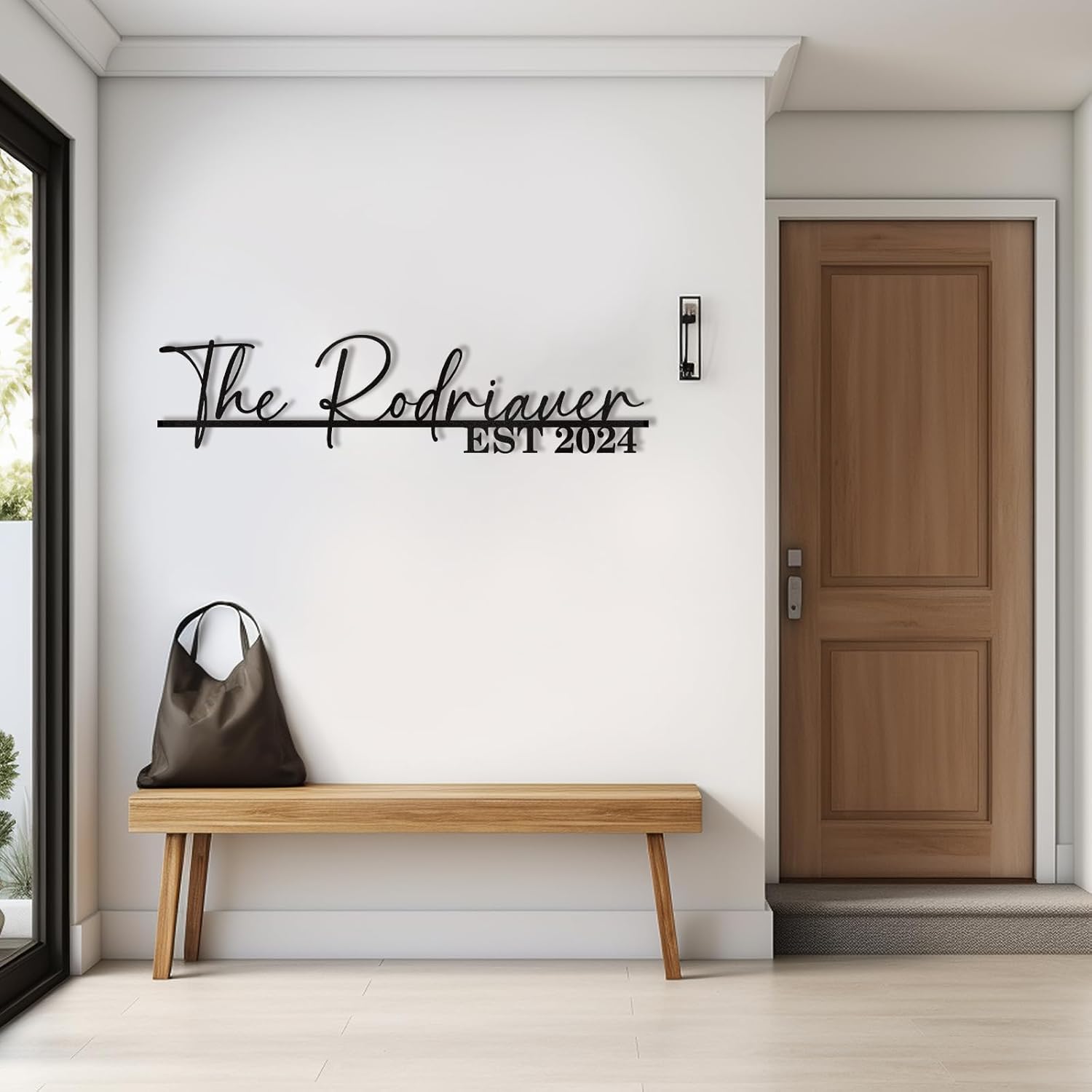 Personalized Metal Family Name Sign, Split Letter Monogram Wall Decor & Last Name Home Decor-MetalsignX