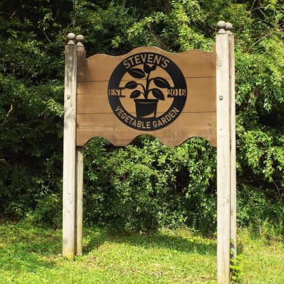 Personalized Garden Signs | Custom Name Garden Signs | Metal Garden Signs for Outside | Yard Signs Customized | Outdoor Metal Garden Wall Art | Patio Sign | Metal Garden Decor Gift for Gardener