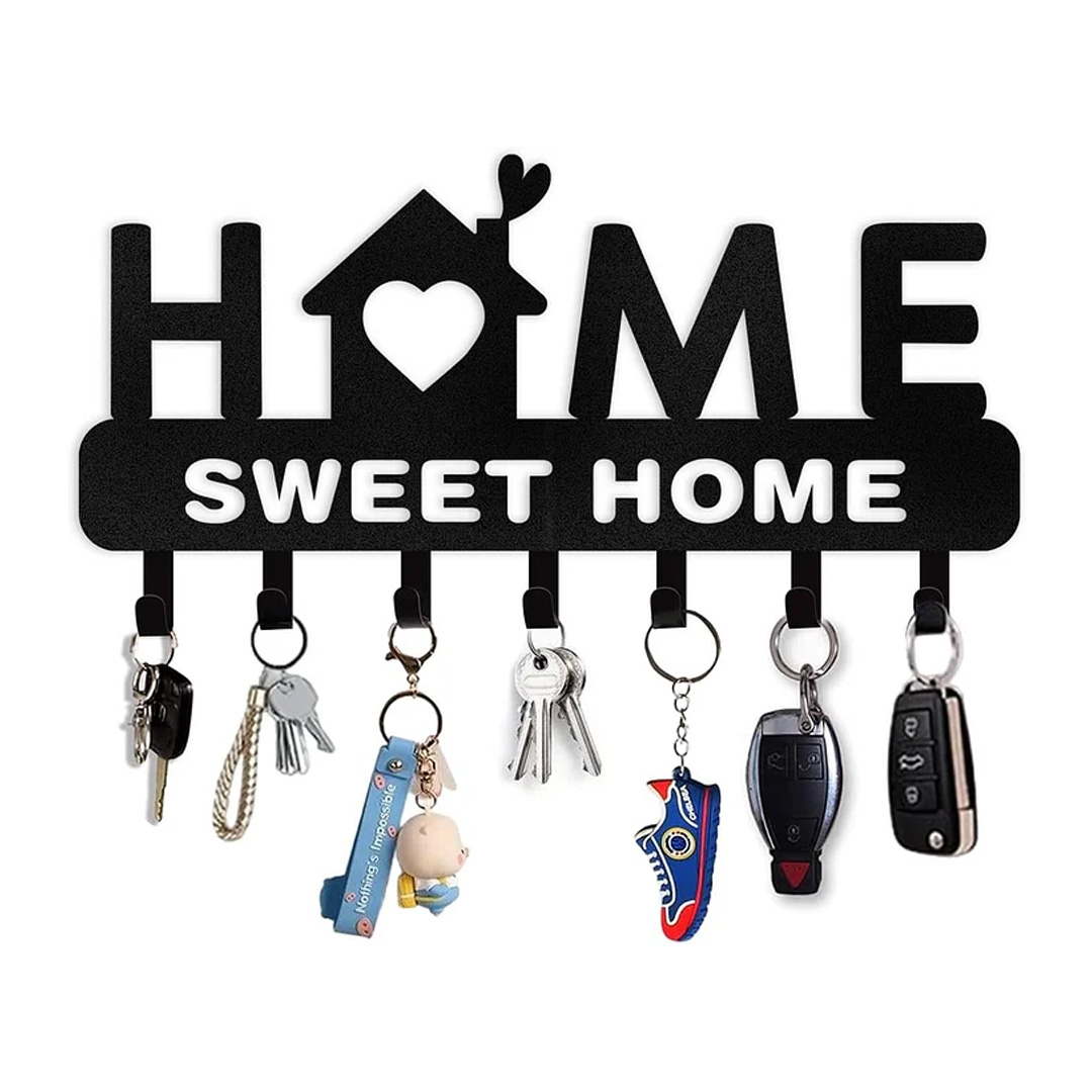 Personalized Key Holder for Wall, Custom Forest Deer Coat Rack Wall Hanging