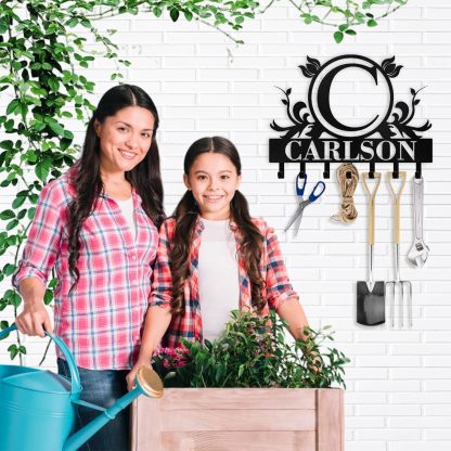 Custom Metal Key Holders, Nature-Inspired Wall Decor for Home Organization, Personalized Key Storage-MetalsignX