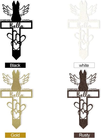 Personalized Pet Memorial Garden Stake, Custom Cat Headstone for Outdoor Decor | Memorial Plaque for Lost Pets-MetalsignX