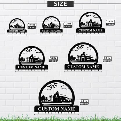 Personalized Key Holder for Wall, Custom Camping Wall Key Hooks with Name-MetalsignX