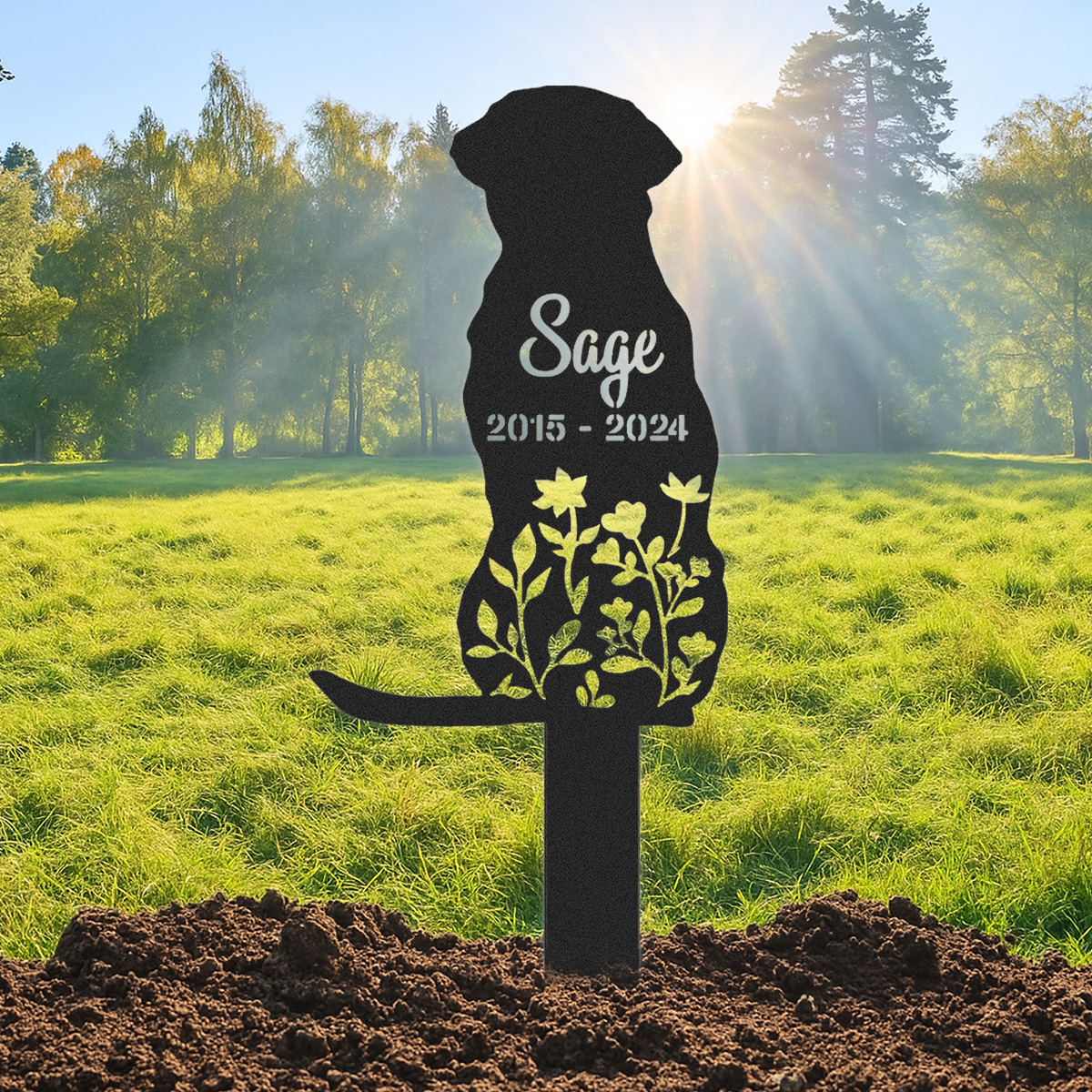 Personalized Dog Grave Marker, Dog Memorial Stake, Dog Loss Gift, Pet Memorial Sign,Pet remembrance,Outdoor pet sign,Labrador Retriever Sign
