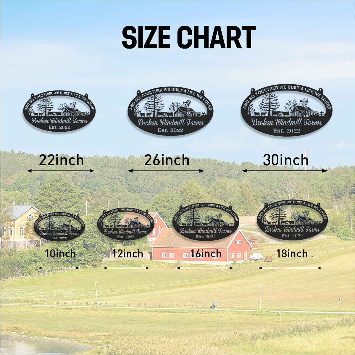 Custom Metal Farm Sign, Personalized Cow Farm Sign, Farmville sign, Barn Sign, Farmer Gift, Farmhouse Decor, Personalized Farm Name Sign