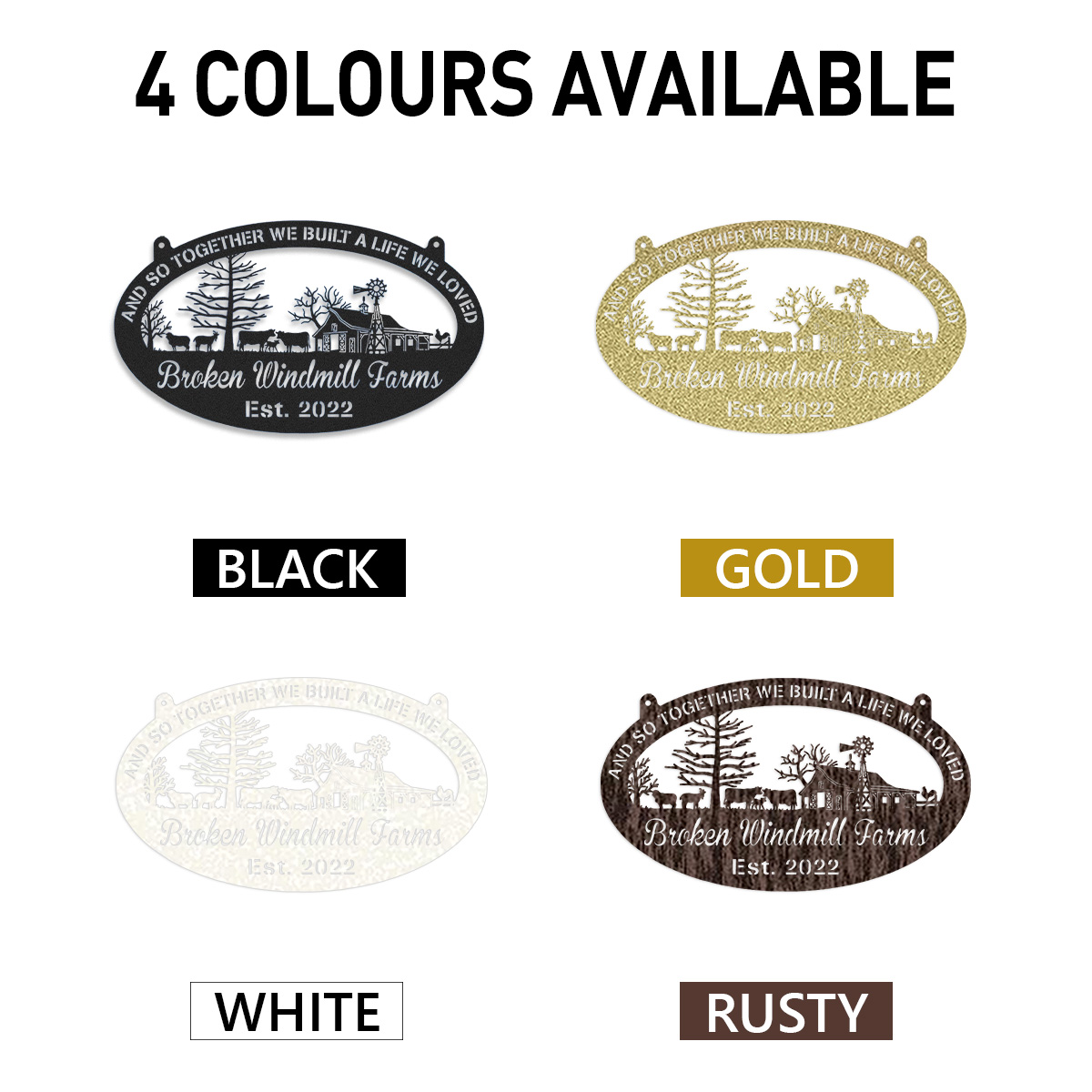 Custom Metal Farm Sign, Personalized Cow Farm Sign, Farmville sign, Barn Sign, Farmer Gift, Farmhouse Decor, Personalized Farm Name Sign