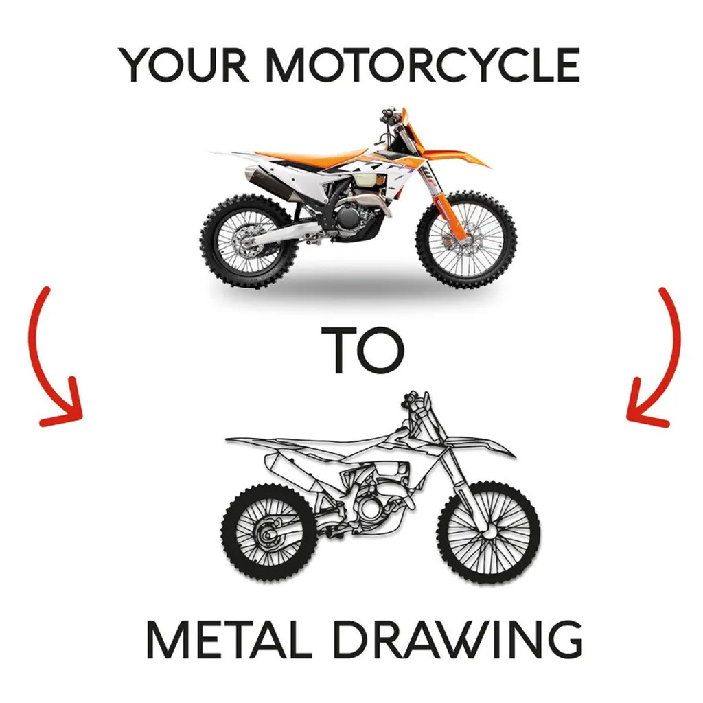 Custom Motorcycle Metal Decor Wall Art, Personalized Motorcycle Wall Sign, Motorcycle Lover Gift for Men, Motorcycle Accessories Decor