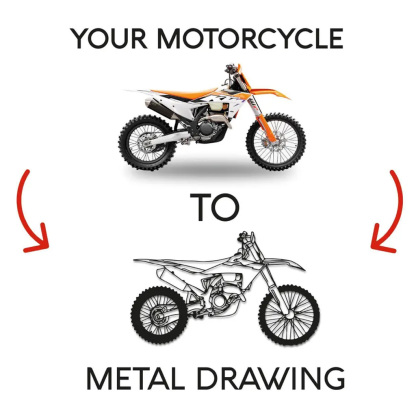 Custom Motorcycle Metal Decor Wall Art, Personalized Motorcycle Wall Sign, Motorcycle Lover Gift for Men, Motorcycle Accessories Decor