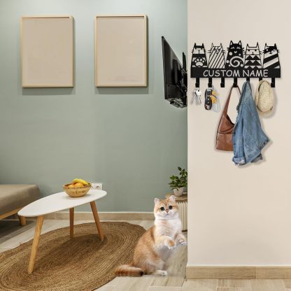 Custom Dog Leash Holder for Wall, Custom Metal Key Holder Wall Mount-MetalsignX