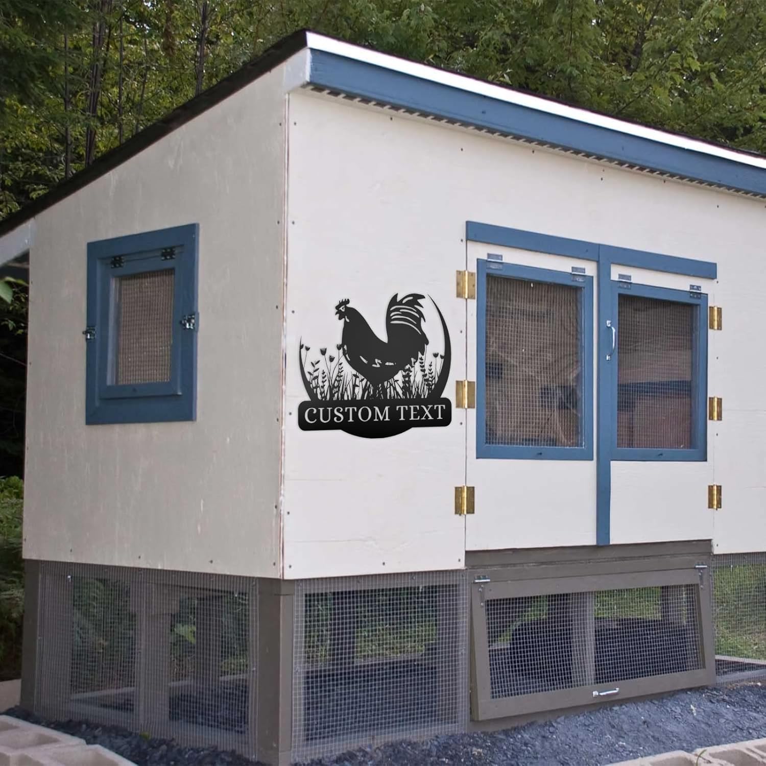 Custom Metal Signs Chicken Coop Signs for Farm Yard Decor-MetalsignX