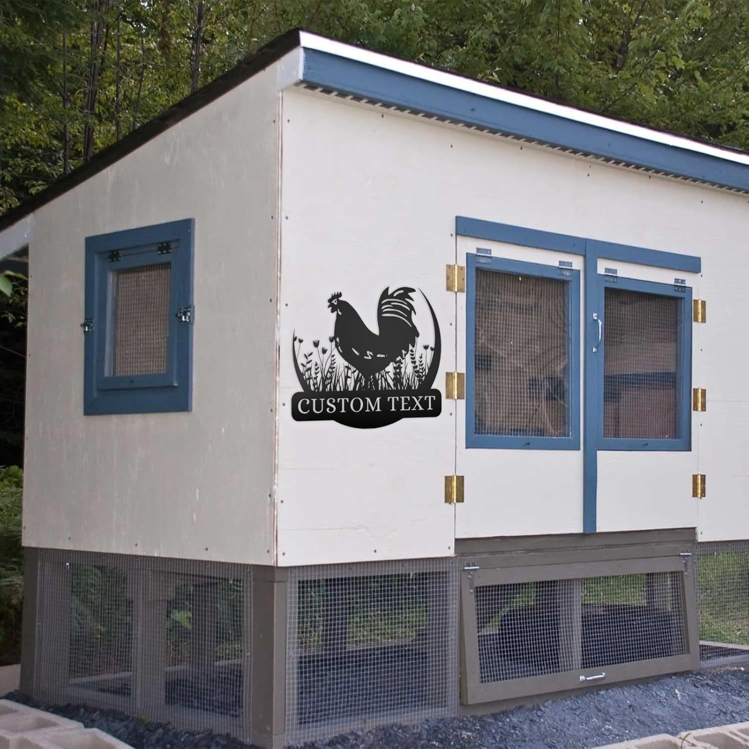 Custom Metal Signs Chicken Coop Signs for Farm Yard Decor-MetalsignX