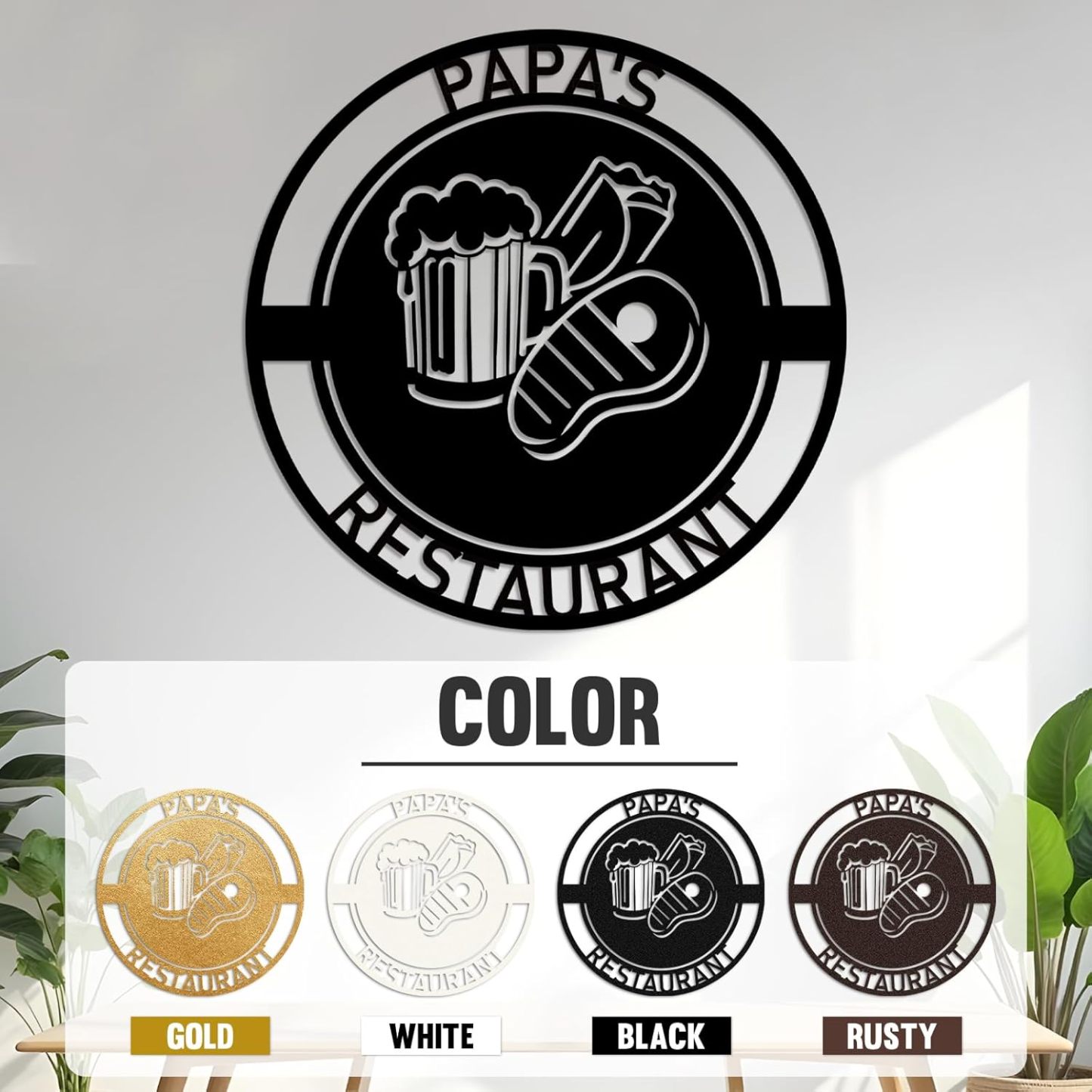 Custom Garden Sign, Vegetable Garden Sign, Personalized Metal Garden Signs for Outdoors-MetalsignX