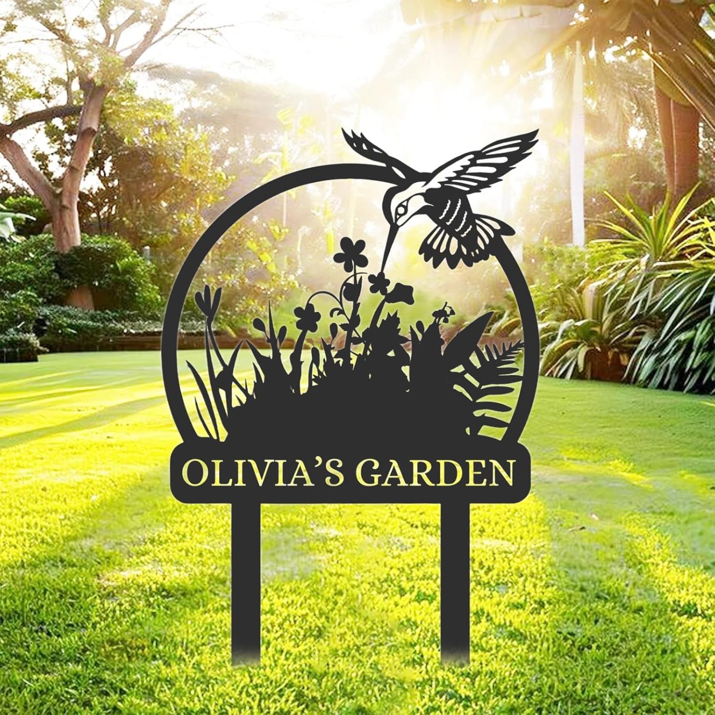 Personalized Garden Signs  | Garden Signs Decorative Outdoor | Gardening Decor Gifts-MetalsignX
