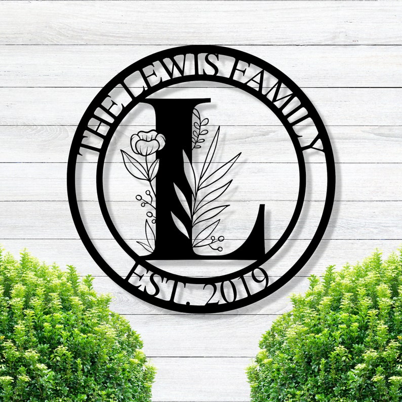 Personalized Family Last Name Sign Last Name Metal Sign For Wedding Gift-MetalsignX