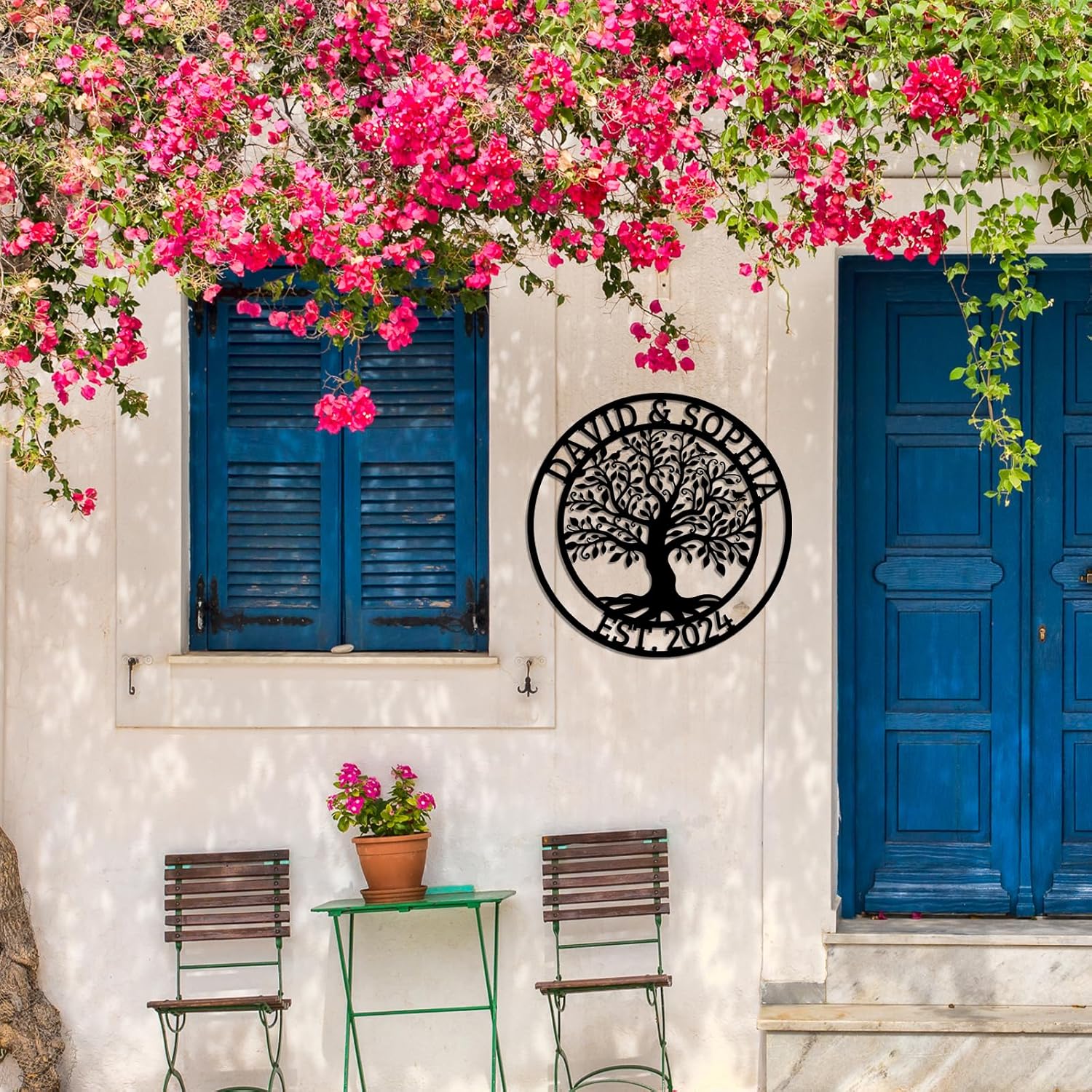 Personalized Campfire Metal Sign , Rustic Outdoor Wall Decor for Campgrounds-MetalsignX