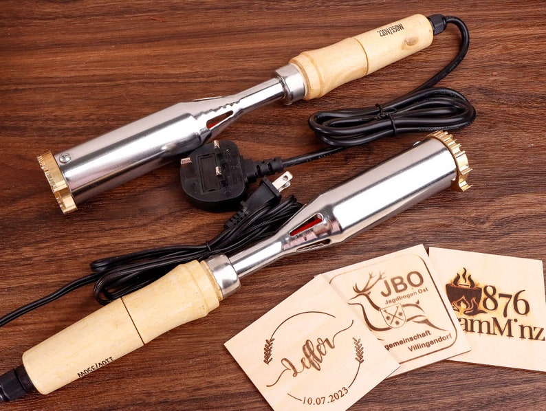 Custom Electric Branding Iron for Wood, Durable Personalized Logo Metal Branding Iron for Wood Burning Stamp Leather Meat, Handcrafted Design Weddings & Personalized Gifts