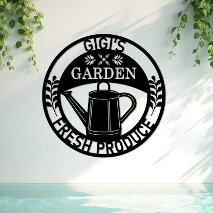 Custom Garden Sign, Vegetable Garden Sign, Personalized Metal Garden Signs for Outdoors-MetalsignX