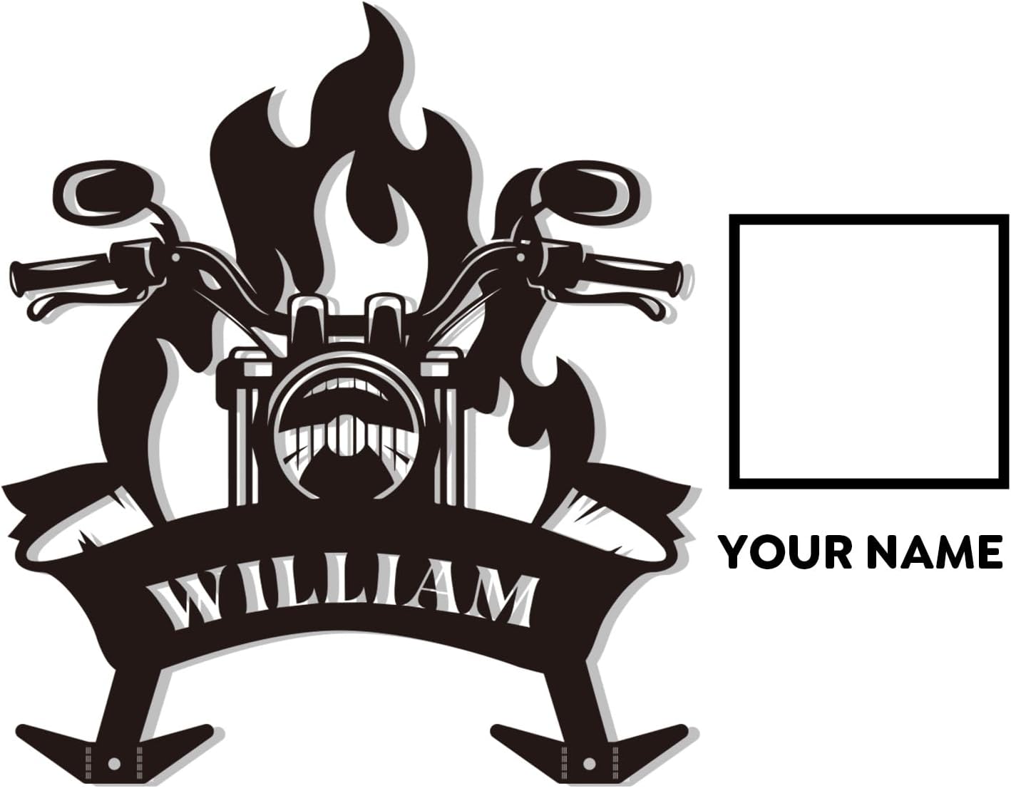 Custom Motorcycle Gear Organizer & Display, Heavy, Duty Metal Helmet Rack-MetalsignX