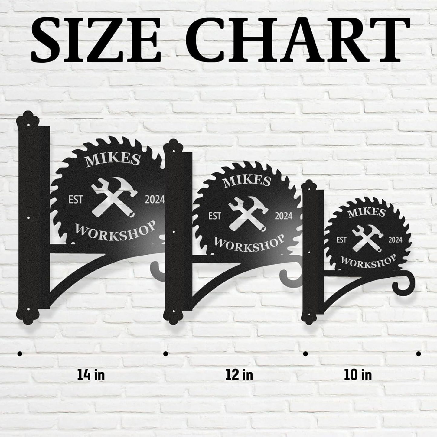 Personalized Iron Hanging Plant Bracket, Customizable Decorative Wall Plant Hanger Indoor Outdoor, Custom Name Bird Feeder Hook, Anti Rust Metal Hook for Wind Chimes Lantern