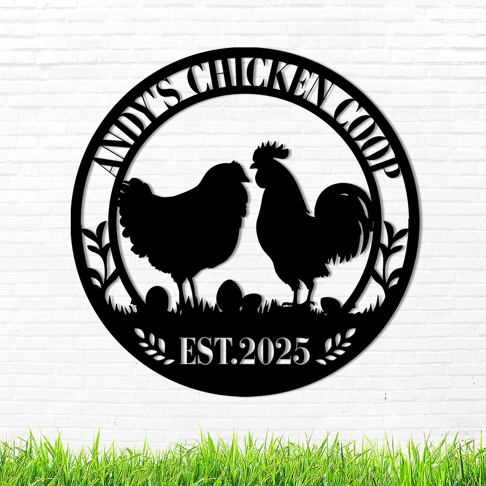 Custom Metal Signs Chicken Coop Signs for Farm Yard Decor