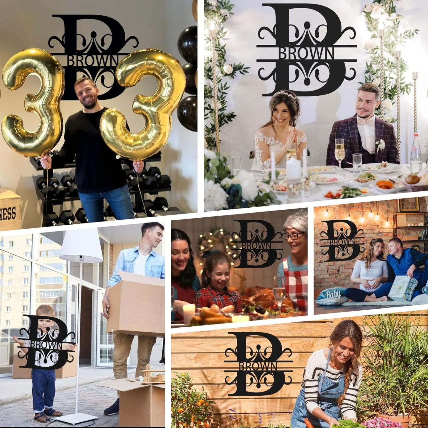 Custom Name Metal Signs, Last Name Sign, Wedding/Couple/Housewarming Gift-MetalsignX