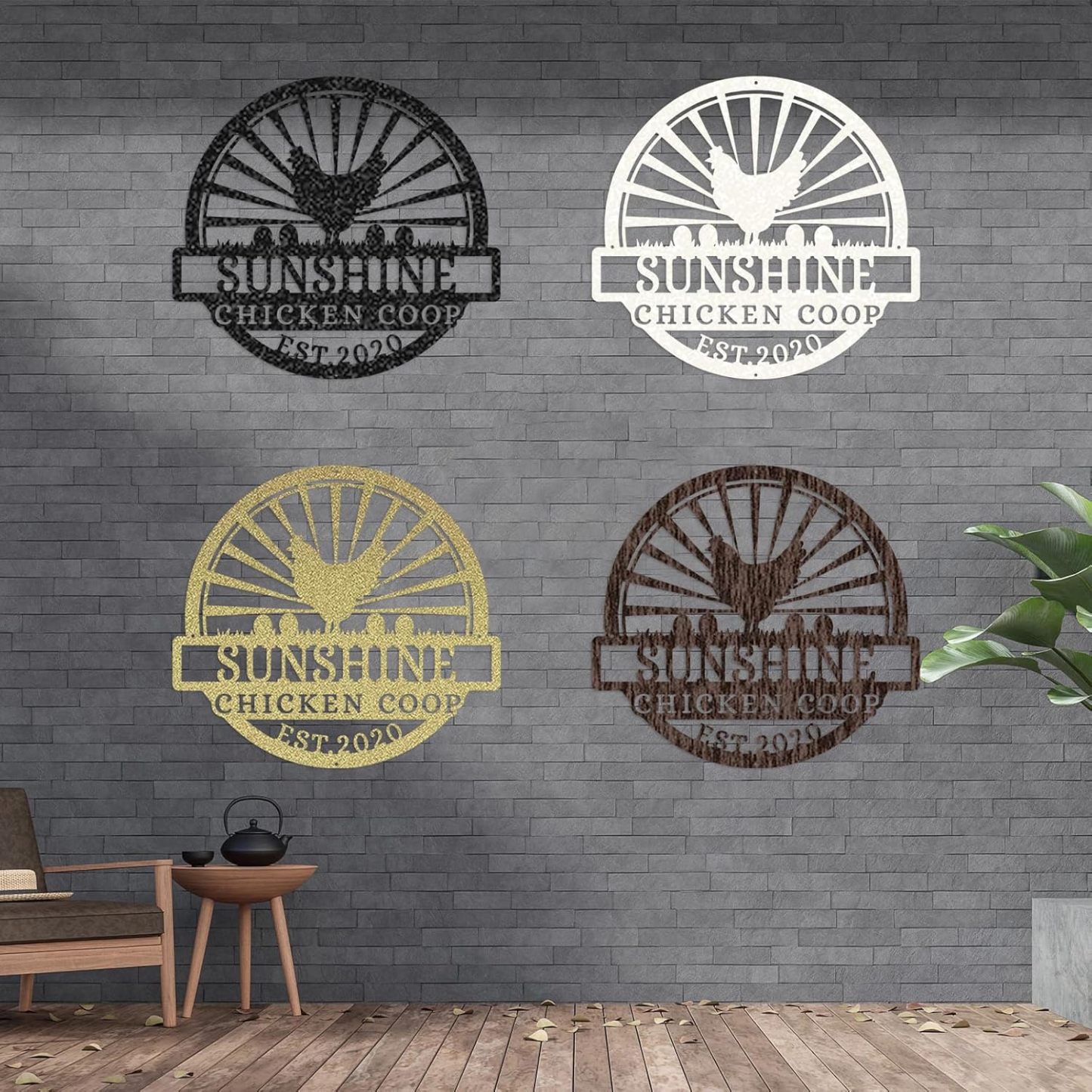 Custom Metal Signs Chicken Coop Signs for Farm Yard Decor-MetalsignX