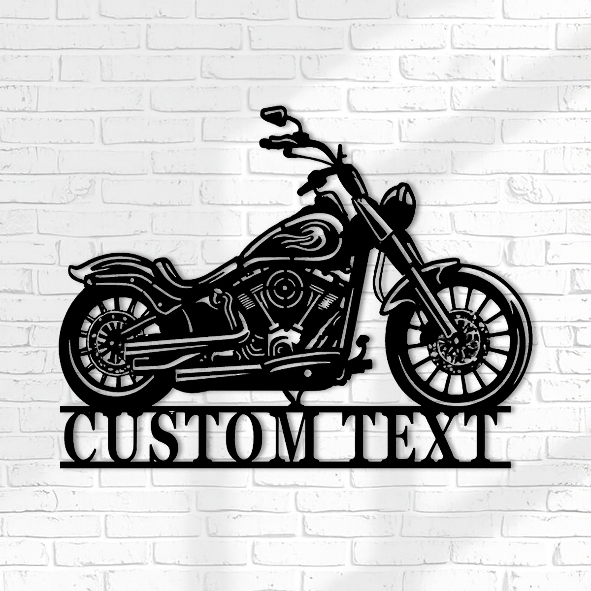 Custom Motorcycle Metal Sign,Motorcycle Wall Decor,Personalized Motorcycle Rider Biker Name Sign,Home Garage Auto Repair Shop Workshop Decor