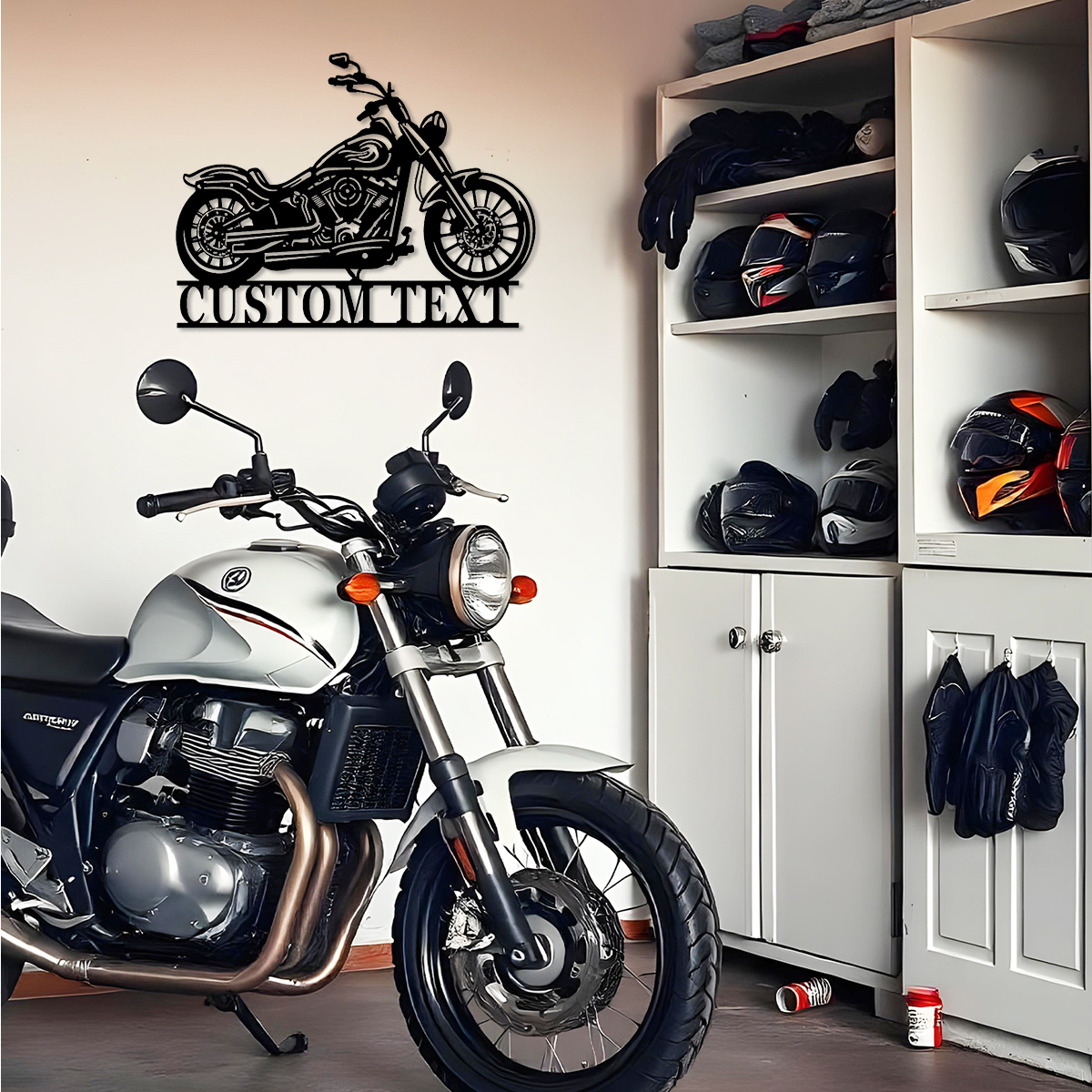 Custom Motorcycle Metal Sign,Motorcycle Wall Decor,Personalized Motorcycle Rider Biker Name Sign,Home Garage Auto Repair Shop Workshop Decor