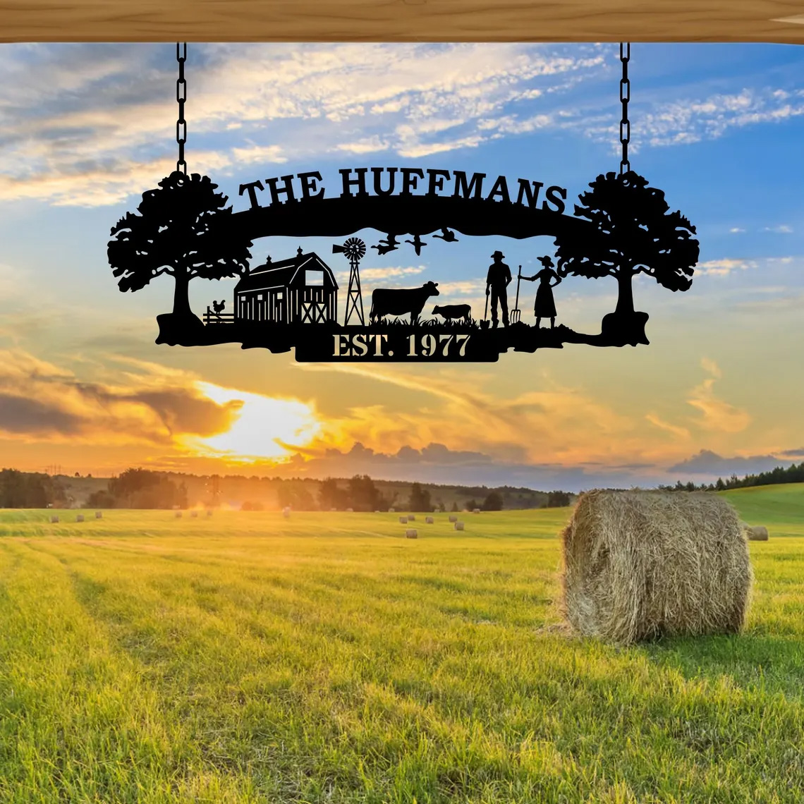 Personalized Metal Ranch Sign, Custom Every Farm Sign, Farmville Metal Sign, Farm Entrance Sign, Animal Farm Sign, Farmhouse Decor