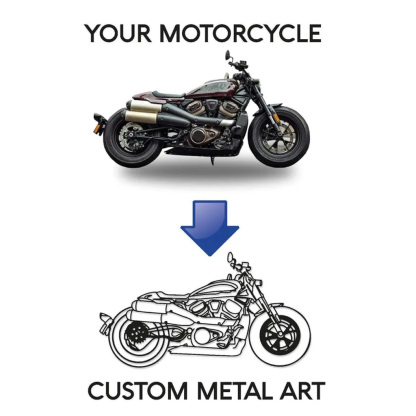 Custom Motorcycle Metal Decor Wall Art, Personalized Motorcycle Wall Sign, Motorcycle Lover Gift for Men, Motorcycle Accessories Decor