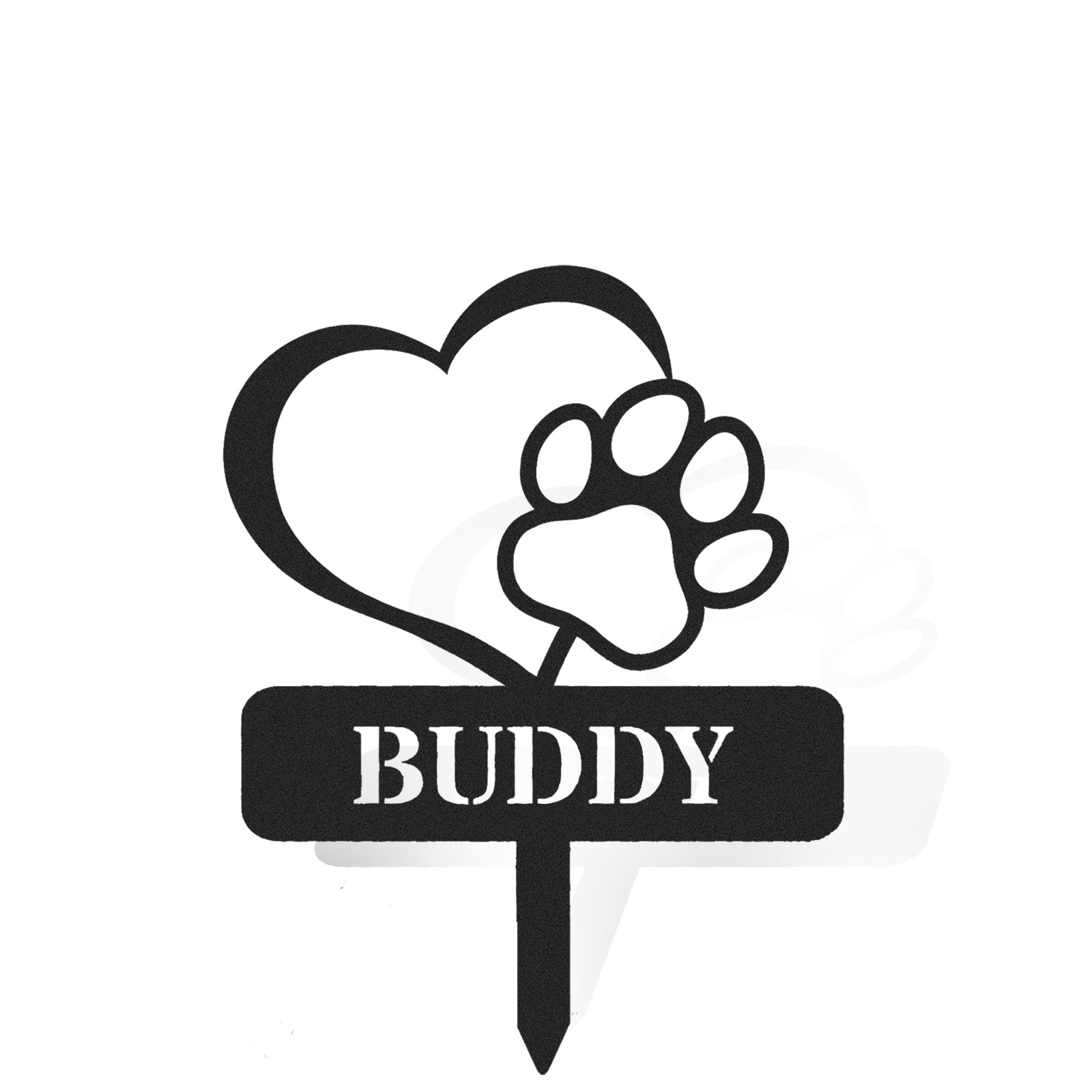 Custom Metal Pet Memorial Stake, Custom Garden Decor, Personalized Garden Dog Cat Sign, Metal Cat Garden Stake, Pet Supplies