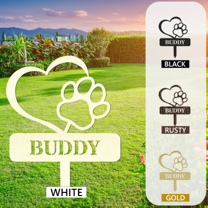 Custom Metal Pet Memorial Stake, Custom Garden Decor, Personalized Garden Dog Cat Sign, Metal Cat Garden Stake, Pet Supplies