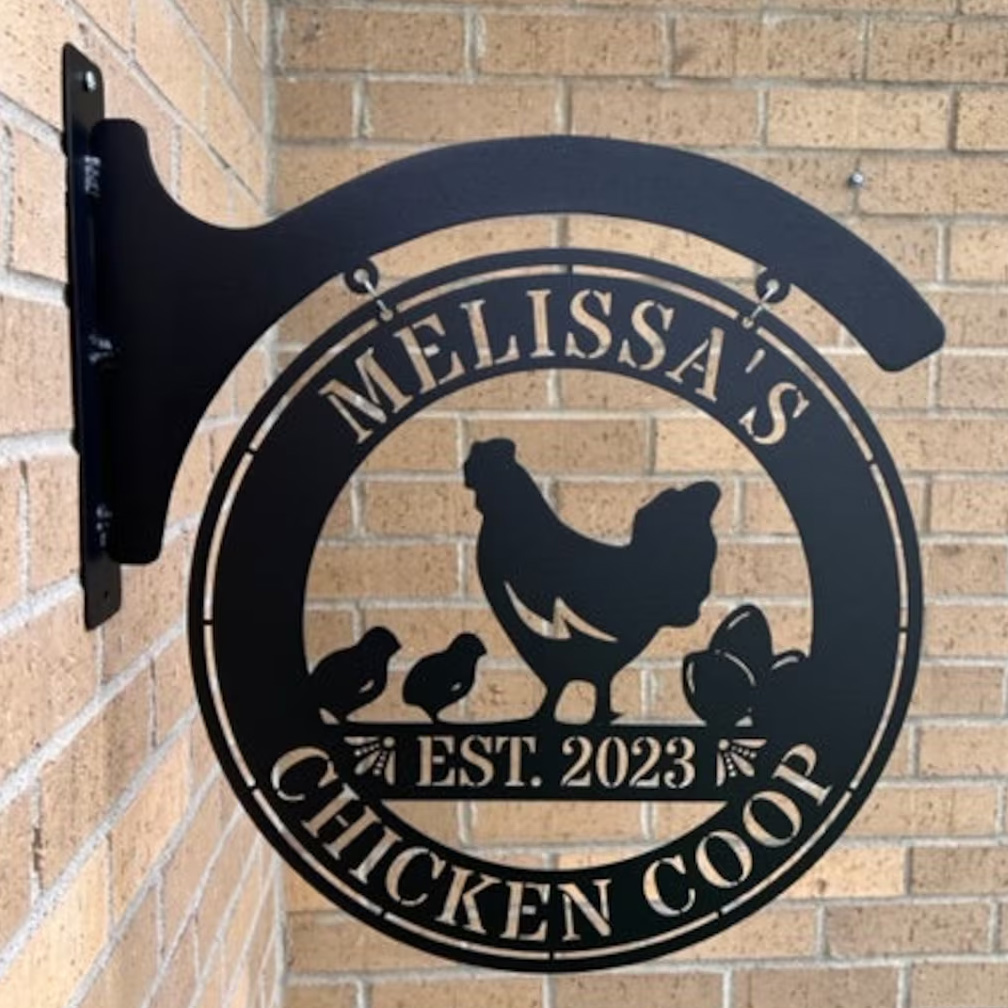 Personalized Chicken Coop Sign, Hen House Coop Sign, Our Little Coop Sign Metal Sign