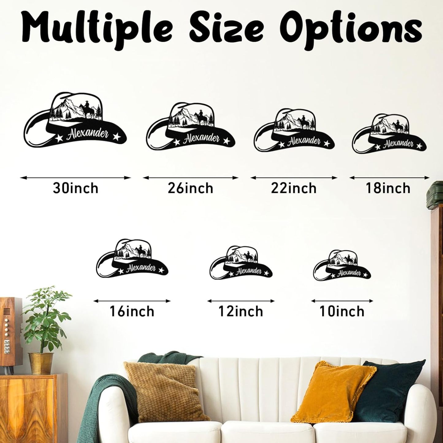 Personalized Cowboy Metal Sign, Custom Metal Name Sign, Vintage Cowboy Wall Decor, Outdoor Metal Art, Metal Signs Customized, Retro Home Decor Wall Art, Cowboy Decor Gift, Patio Decor