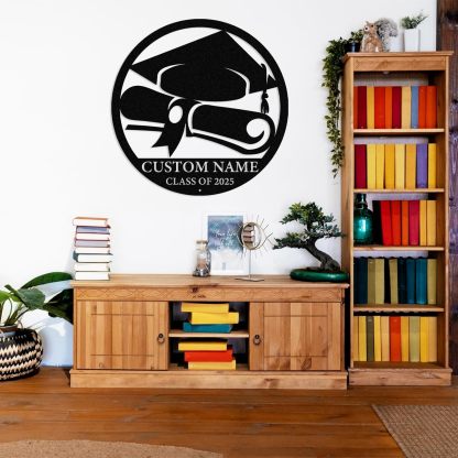 Personalized Graduation Metal Sign, Graduation Congratulations Signs, Class Of 2025 University, Grad Sign Wall Art Decor, Metal Signs Customized, Graduation Decorations 2025, Congrats Party Gift