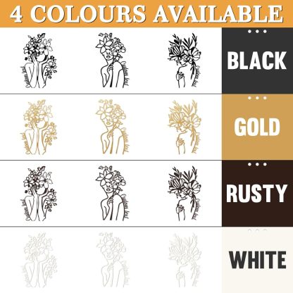  Personalized Metal Wall Art Decor, 3 Pcs Metal Signs, Tree of Life Wall Art, Family Tree Wall Sculptures, Custom Name Sign Gifts for Home Bedroom Living Room Color01