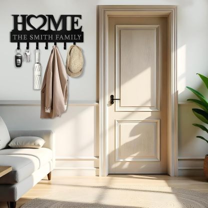 HOME Metal Key Holder , Decorative Entryway Key Organizer-MetalsignX