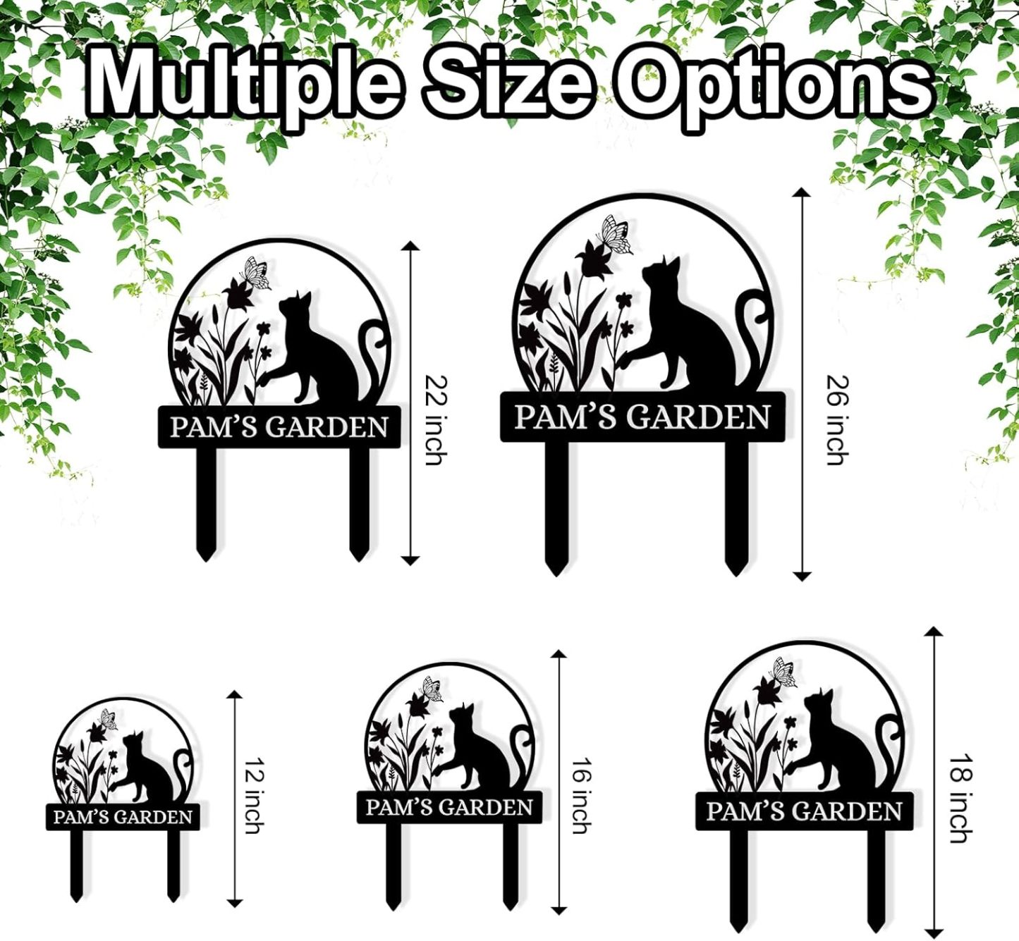 Personalized Garden Sign, Custom Bird Metal Garden Stake Sign, Garden Signs for Outside, Metal Lawn Art, Metal Signs Customized, Garden Signs Decorative Outdoor, Patio Plaque Decor