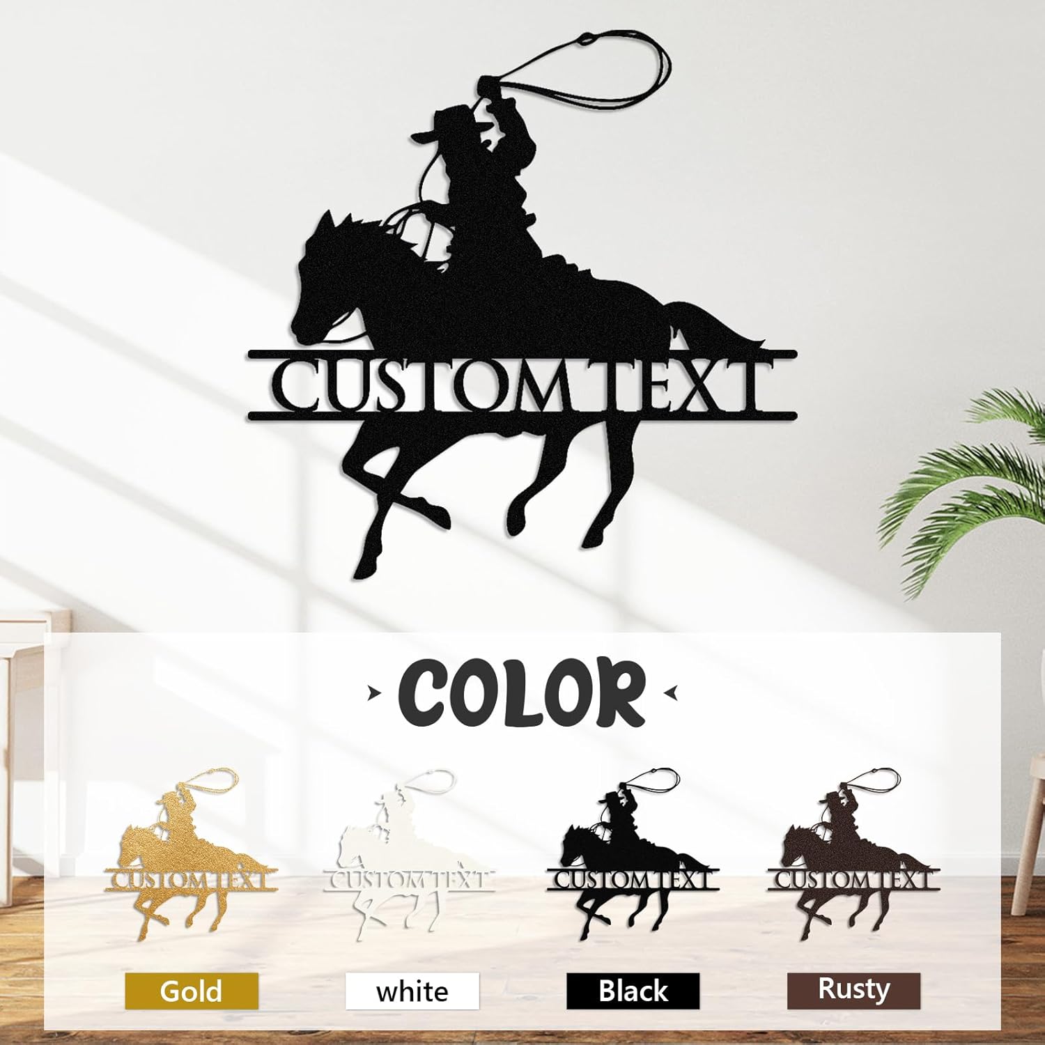 Personalized Cowboy Metal Sign, Custom Metal Name Sign, Vintage Cowboy Wall Decor, Outdoor Metal Art, Metal Signs Customized, Retro Home Decor Wall Art, Cowboy Decor Gift, Patio Decor