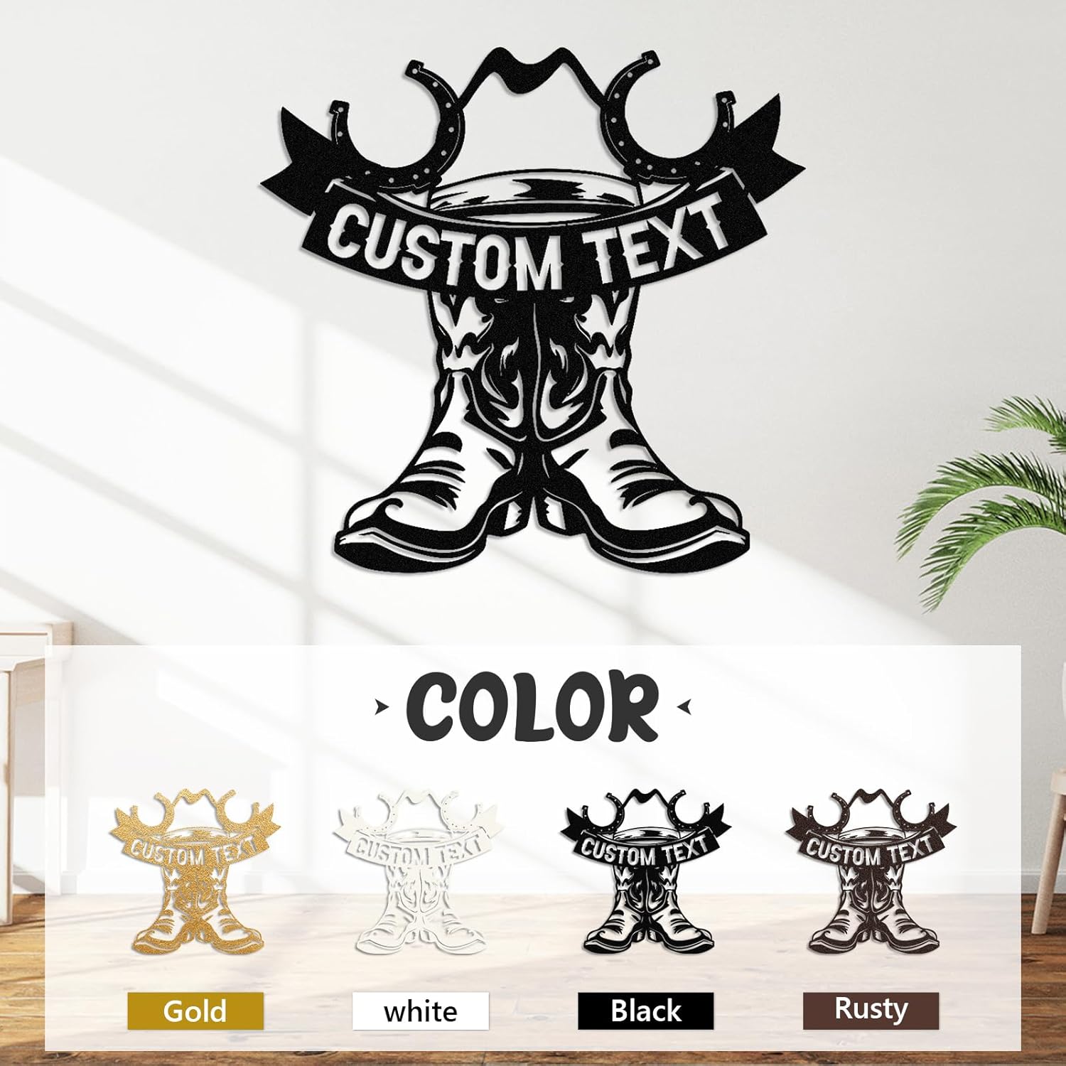 Personalized Cowboy Metal Sign, Custom Metal Name Sign, Vintage Cowboy Wall Decor, Outdoor Metal Art, Metal Signs Customized, Retro Home Decor Wall Art, Cowboy Decor Gift, Patio Decor