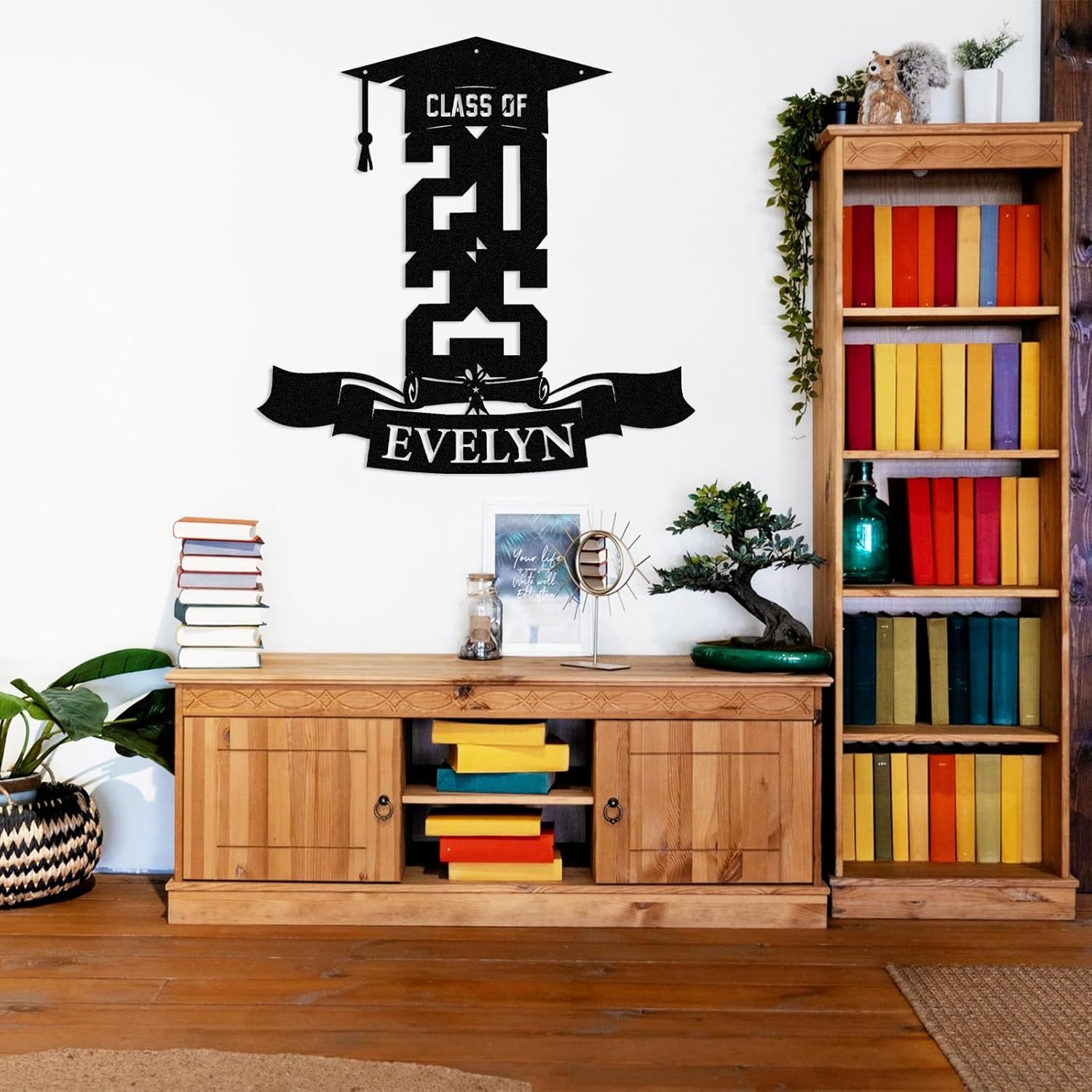 Personalized Graduation Metal Sign, Graduation Congratulations Signs, Class Of 2025 University, Grad Sign Wall Art Decor, Metal Signs Customized, Graduation Decorations 2025, Congrats Party Gift