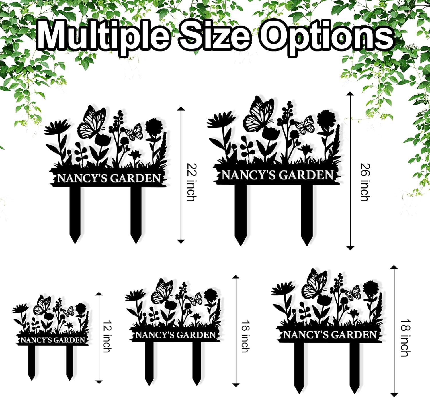 Personalized Garden Sign, Custom Bird Metal Garden Stake Sign, Garden Signs for Outside, Metal Lawn Art, Metal Signs Customized, Garden Signs Decorative Outdoor, Patio Plaque Decor