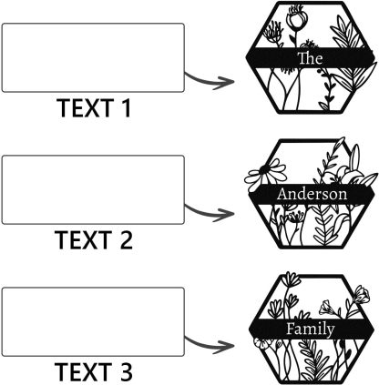  Personalized Metal Wall Art Decor, 3 Pcs Metal Signs, Tree of Life Wall Art, Family Tree Wall Sculptures, Custom Name Sign Gifts for Home Bedroom Living Room Color01