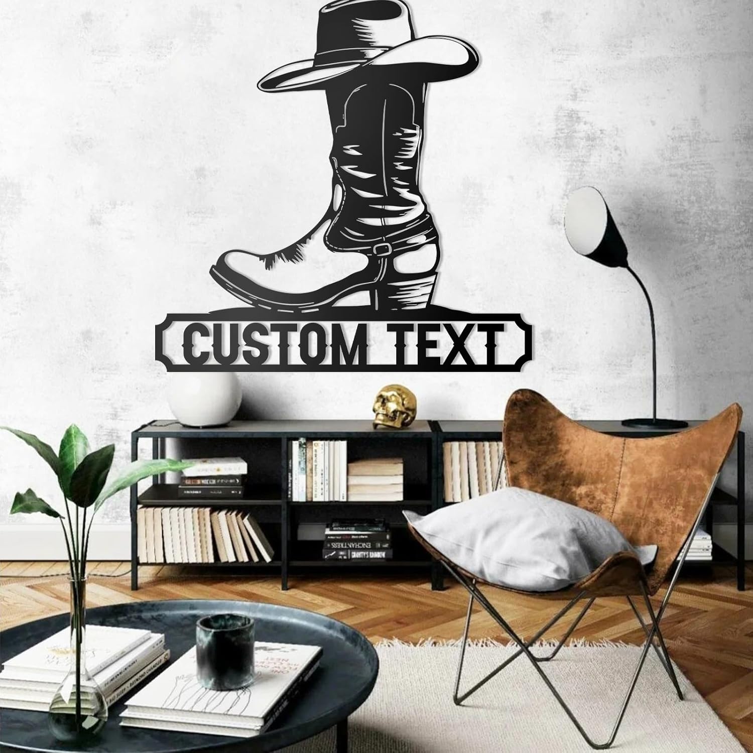 Personalized Western Wall Decor Metal Signs, Rustic Cowboy Couple Silhouette, Cowboy Metal Name Sign Customized, Vintage Howdy Wall Art Gifts for Home Bedroom Speakeasy Decor Color01