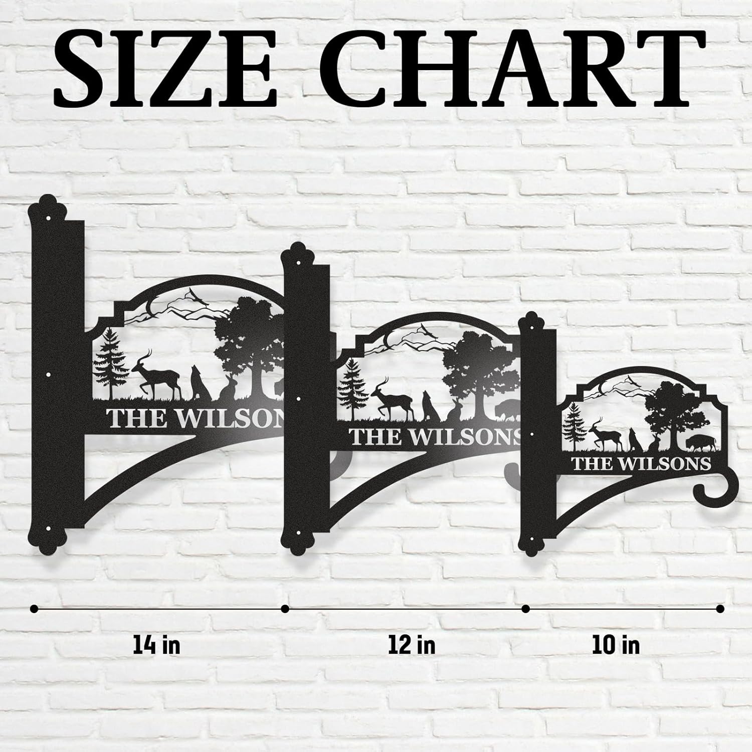 Personalized Iron Hanging Plant Bracket, Customizable Decorative Wall Plant Hanger Indoor Outdoor, Custom Name Bird Feeder Hook, Anti Rust Metal Hook for Wind Chimes Lantern