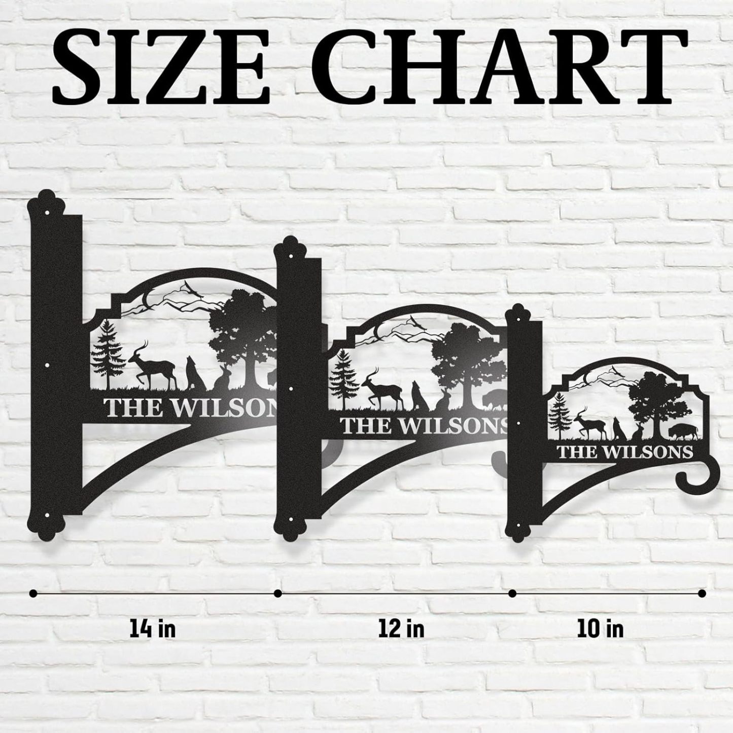 Personalized Iron Hanging Plant Bracket, Customizable Decorative Wall Plant Hanger Indoor Outdoor, Custom Name Bird Feeder Hook, Anti Rust Metal Hook for Wind Chimes Lantern