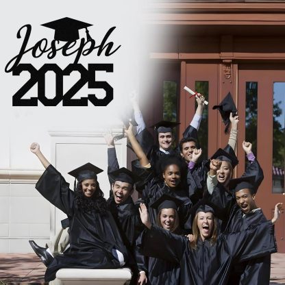 Personalized Graduation Metal Sign, Graduation Congratulations Signs, Class Of 2025 University, Grad Sign Wall Art Decor, Metal Signs Customized, Graduation Decorations 2025, Congrats Party Gift