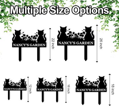 Personalized Garden Sign, Custom Bird Metal Garden Stake Sign, Garden Signs for Outside, Metal Lawn Art, Metal Signs Customized, Garden Signs Decorative Outdoor, Patio Plaque Decor